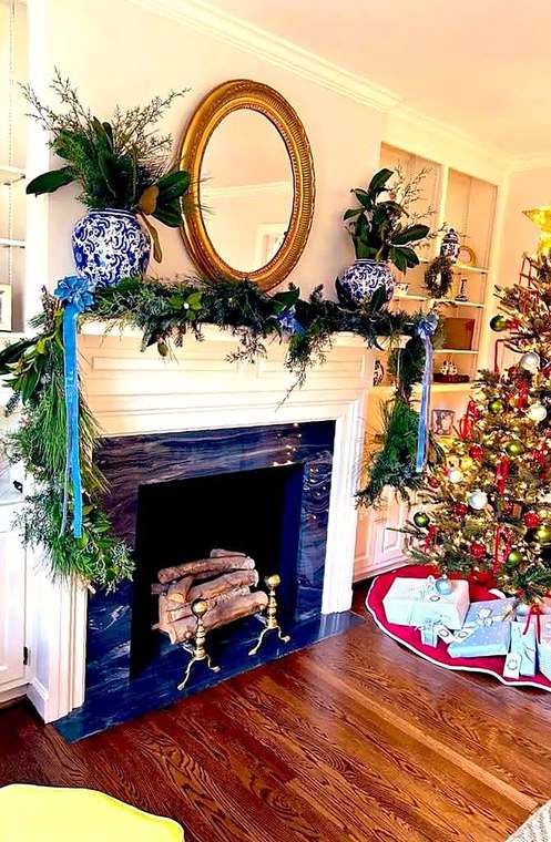Fresh Cedar & Magnolia Garland