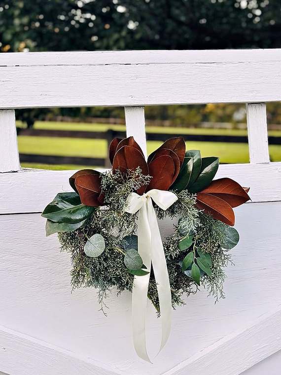 Magnolia & cedar wreath